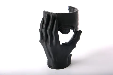 Abstract Hand Sculpture Decor — 3D printed face sculpture