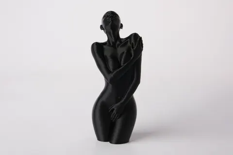Abstract Nude Female Figure Sculpture — 3D printed bust sculpture