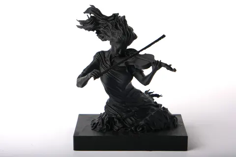 Abstract Violinist Sculpture — 3D printed bust sculpture