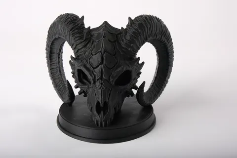 Abyss Lord Skull — 3D printed gothic figurine