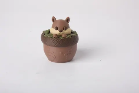 Acorn Squirrel Clicker Toy Cute Fall Fidget — 3D printed fidget toy