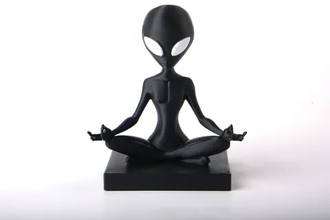 Alien Guru Sculpture — 3D printed bust sculpture