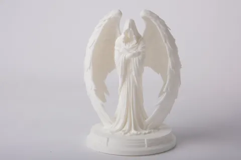 Angel Statue with Wings — 3D printed gothic figurine