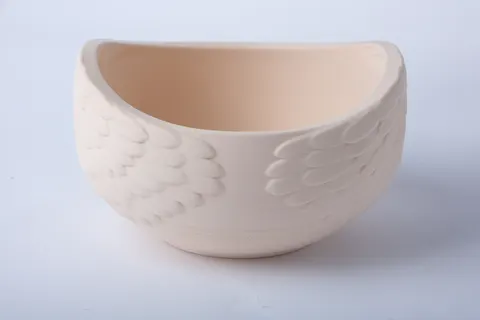 Angel Wings Bowl — 3D printed figural vase