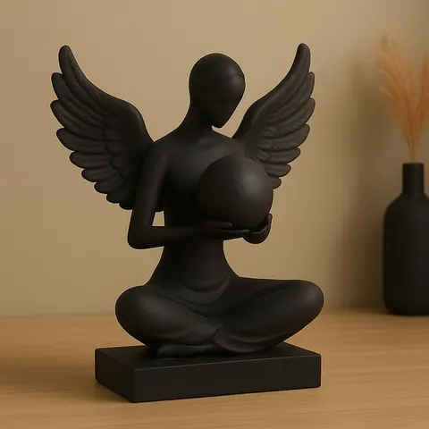 Angel With Ball — 3D printed bust sculpture
