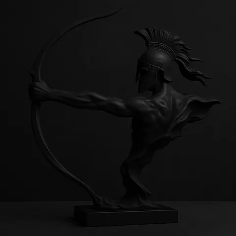Archer Statue — 3D printed bust sculpture