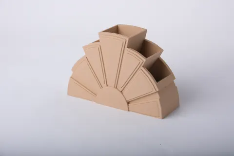 Art Deco Desk Organizer — 3D printed minimalist organizer