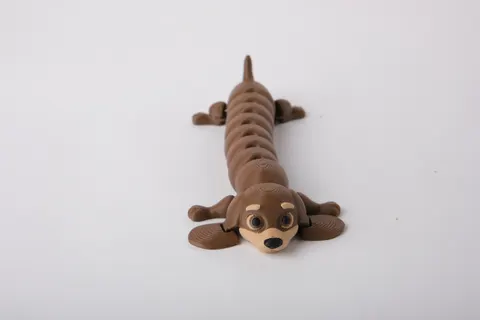 Articulated Dachshund Wiener Dog Toy — 3D printed flexi animal