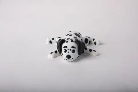 Articulated Dalmatian Puppy — 3D printed flexi animal