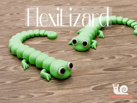Articulated Flexible Lizard — 3D printed fidget toy