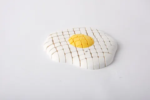 Articulated Fried Egg Fidget Toy — 3D printed fidget toy