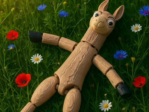 Articulated Funny Llama Toy — 3D printed flexi animal