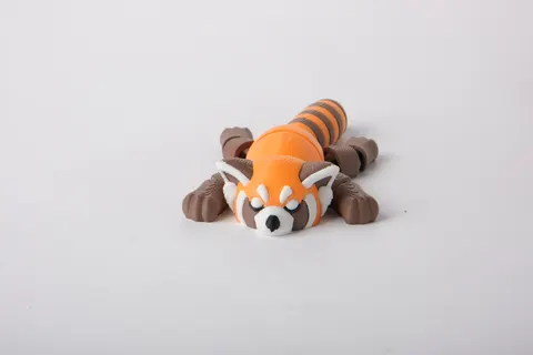 Articulated Red Panda Flexi Toy — 3D printed flexi animal