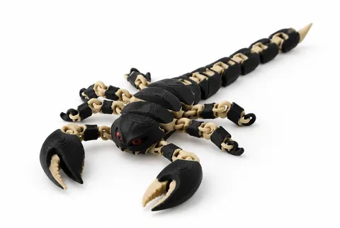 Articulated Skeleton Scorpion — 3D printed flexi animal
