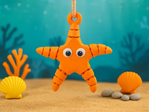 Articulated Starfish — 3D printed fidget toy