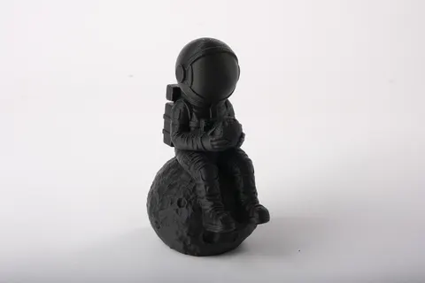 Astronaut on Moon Sculpture — 3D printed bust sculpture