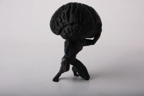 Atlas Brain Sculpture — 3D printed bust sculpture