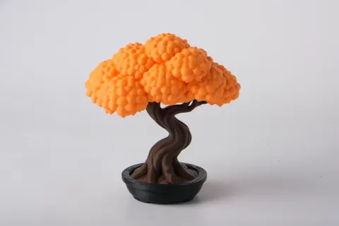 Autumn Bonsai Tree — 3D printed botanical sculpture