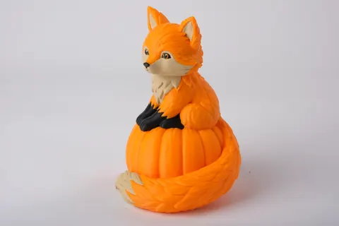 Autumn Fox Figurine — 3D printed animal figurine