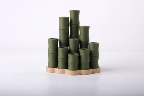 Bamboo Organizer — 3D printed botanical tray