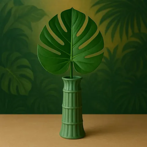 Bamboo Vase — 3D printed botanical vase