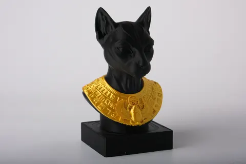 Bastet Cat Goddess Bust — 3D printed cat figurine
