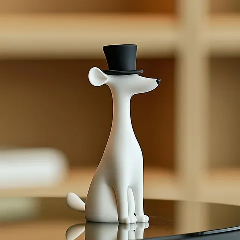 Bear In Top Hat — 3D printed animal figurine