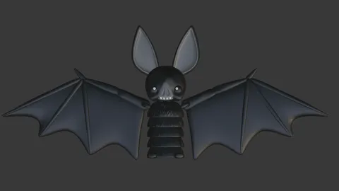 Big Eared Bat — 3D printed animal figurine