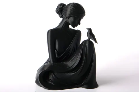 Bird Whisperer Lady Sculpture — 3D printed bust sculpture