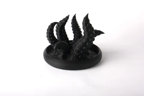 Black Tentacle Stand — 3D printed animal tray