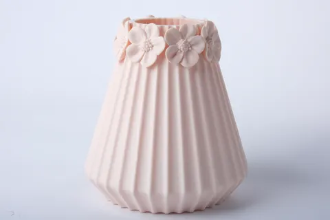 Blossom Collar Vase — 3D printed botanical vase