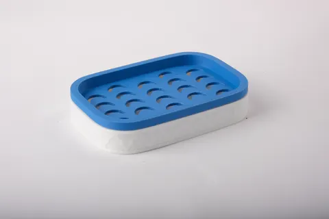 Blue Wave Soap Dish — 3D printed kitchen accessory
