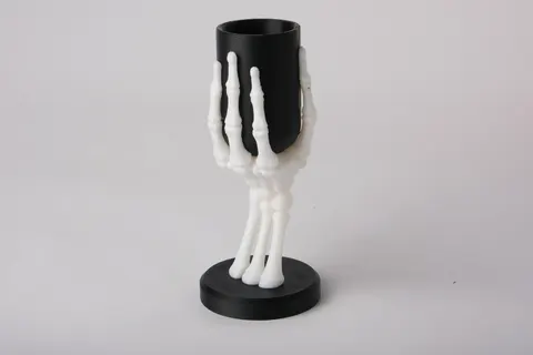 Bone Grip Vase Gothic Small Flower Holder — 3D printed botanical vase