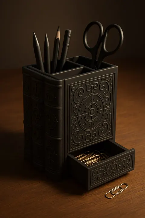 Book Orgonizer — 3D printed desk organizer