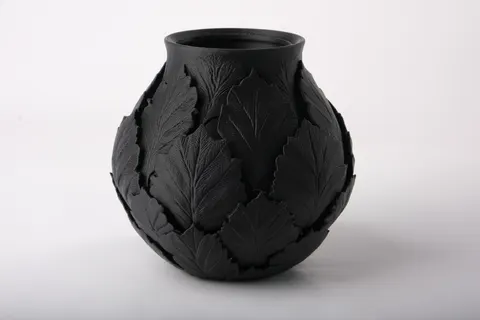 Botanical Layered Leaves Vase — 3D printed botanical vase