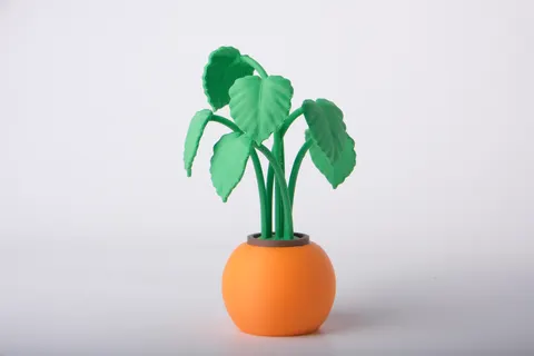 Botanical Leaf Sculpture — 3D printed botanical sculpture