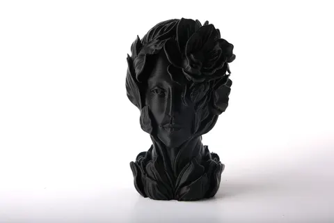Botanical Muse Bust — 3D printed bust sculpture