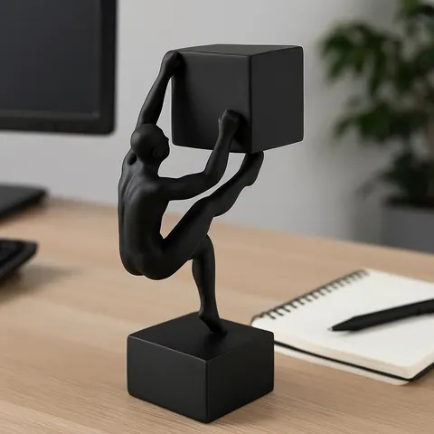 Breakdance With Cube — 3D printed decor piece