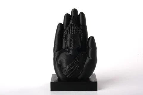 Buddha Hand Sculpture — 3D printed face sculpture