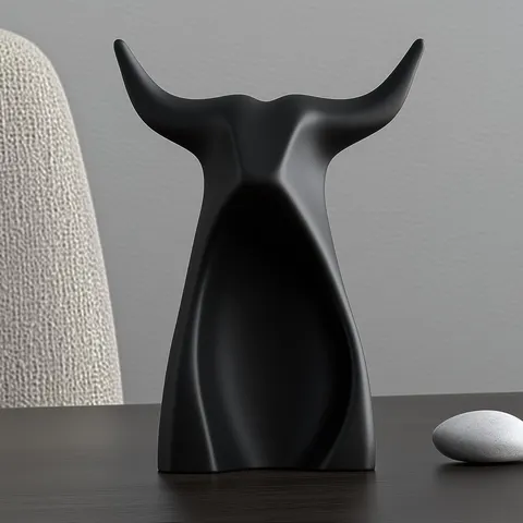 Bull's Head — 3D printed animal figurine
