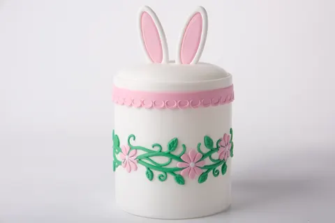 Bunny Ears Floral Storage Jar — 3D printed animal tray