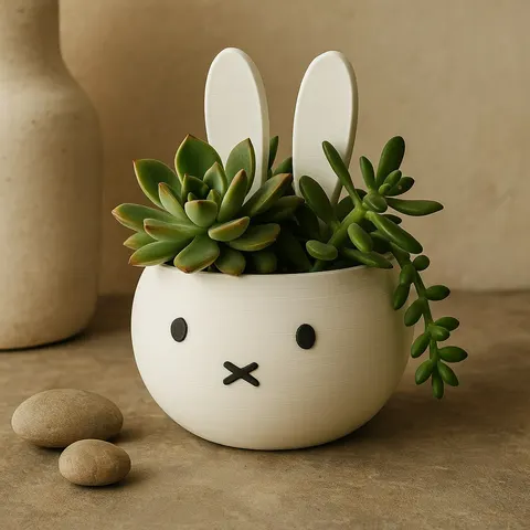 Bunny Pot — 3D printed botanical vase