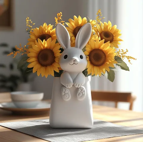 Bunny Vase Inside Challenge — 3D printed figural vase