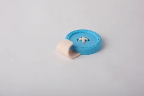 Button Wall Hook — 3D printed wall decor piece