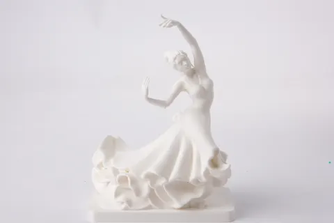 Cabaret Girl — 3D printed bust sculpture