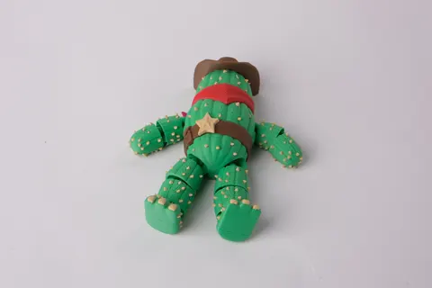 Cactus Cowboy Flexi — 3D printed flexi animal