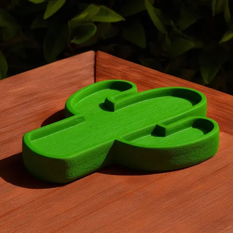 Cactus Stand 2 Compartments — 3D printed botanical tray