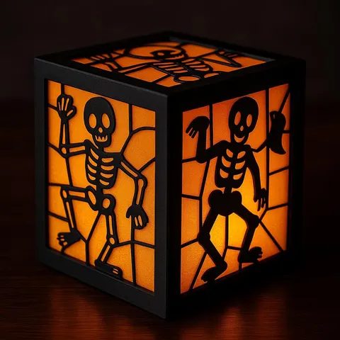 Candle Holder Skeletons — 3D printed gothic figurine