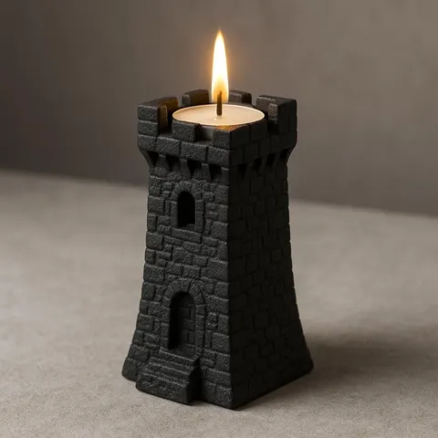 Candle Holder Tower — 3D printed desk organizer
