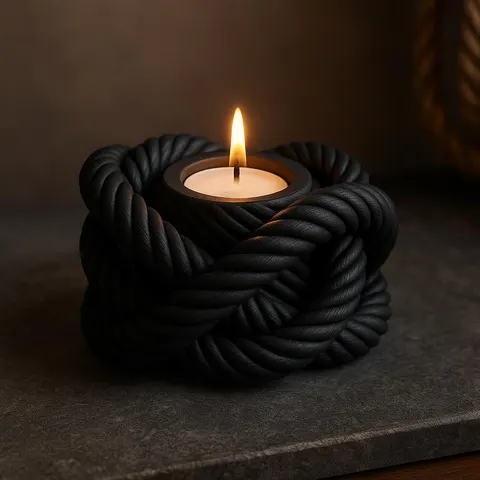 Candle Rope — 3D printed desk organizer